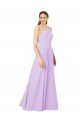 Grecian Inspired Simple One Shoulder Chiffon Evening Dress with Ruching