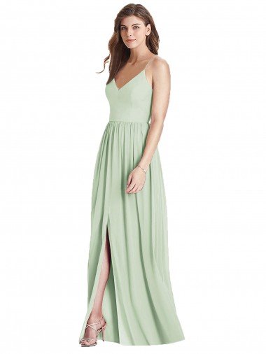 Criss Cross Strap Backless Maxi Long Chiffon Evening Dress UK
