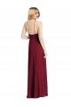 High-Neck Evening Maxi Dress with Front Slit