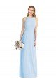 Sleeveless Halter Chiffon Evening Maxi Dress