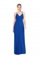 Criss Cross Back A-Line Chiffon Evening Maxi Dress