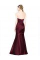 Mermaid Sweetheart Soft Satin Evening Dress with Pleats