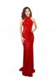 Halter High Neck Mermaid Open Back Sequin Evening Dress
