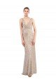 Faux Surplice V-Neck Slim Sparkling Sequin Evening Dress