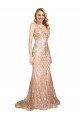 Sleek Long Mermaid Sparkling Sequin Evening Dress