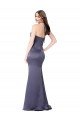 Fit and Flare Silky Satin Evening Dress