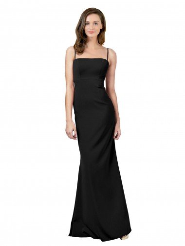 Fit and Flare Slim Crepe Evening Dress with Cutout Back UK