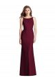 Open Cowl Back Bateau Neck Trumpet Evening Dress