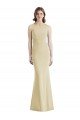 Criss Cross Twist Cutout Back Trumpet Evening Dress