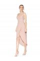 Short Knee Length Crepe Cocktail Evening Dress