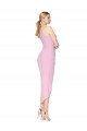 Halter Neck Short Knee Length Crepe Mermaid Cocktail Evening Dress