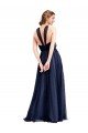 Floor Length Long Halter Pleated Tulle Evening Dress