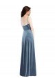Velvet Wrap Evening Maxi Dress with Pockets