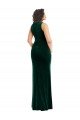 Square Neck Long Velvet Evening Maxi Dress